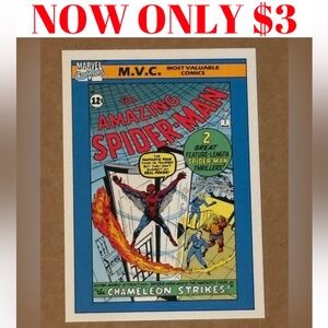 Marvel 1990 Amazing Spiderman #1 Comics 1st Edition Movie Collector Card